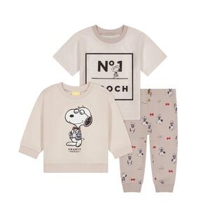 Baby Boy Snoopy Jogger, 3-Pack, Sizes 12 Months